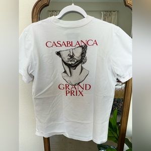 Casablanca Tennis Club Grand Prix T-Shirt White (size M)